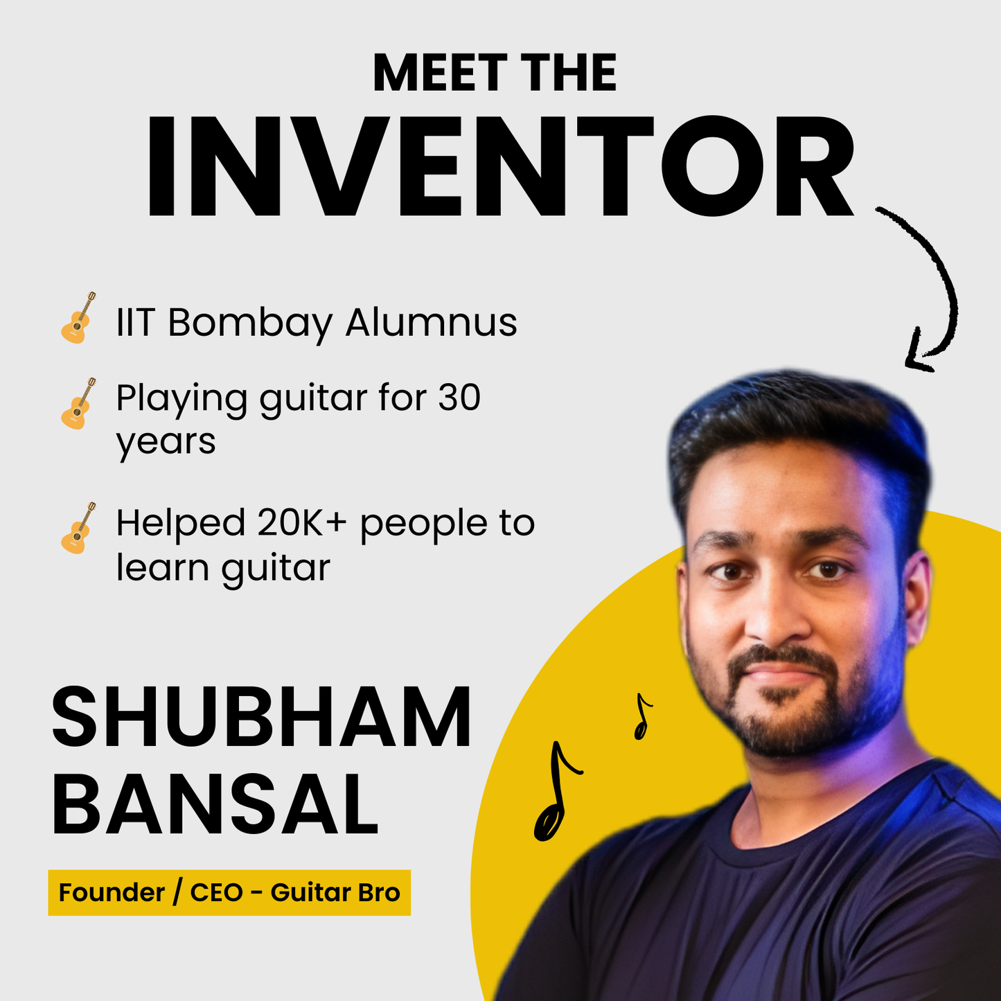 GuitarBro : Patented Tool To Learn Guitar in 30 Days